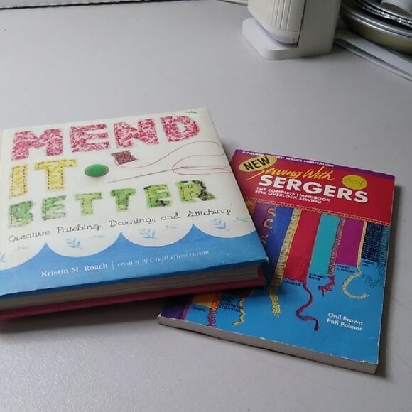 Sewing with Sergers & Mend It Better Books Cottagecore Grandmacore - Picture 1 of 6